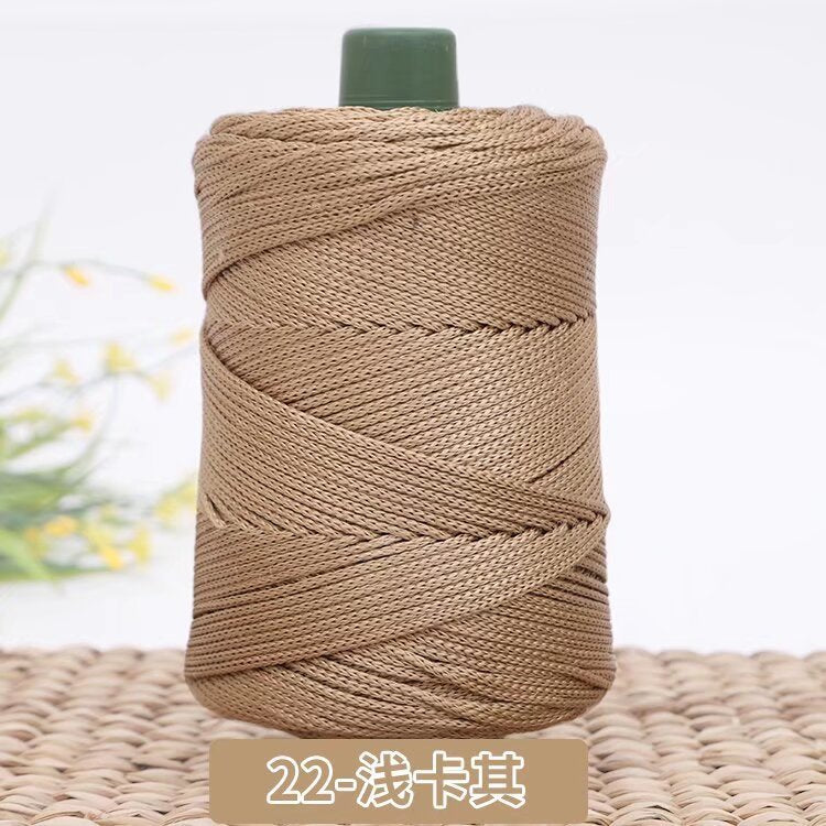 3mm Benang PP Siap Gulung | Benang Nylon Crochet | Tali PP / Bag Crochet Yarn/ PP Rope/ Bag Yarn/ Benang Tali Nylon