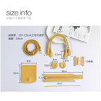 Full Set Crochet Dumpling Bag Handle & Accessories | Genuine Leather Handles & Bag Accessories | 饺子包 配件 包包提手 手提
