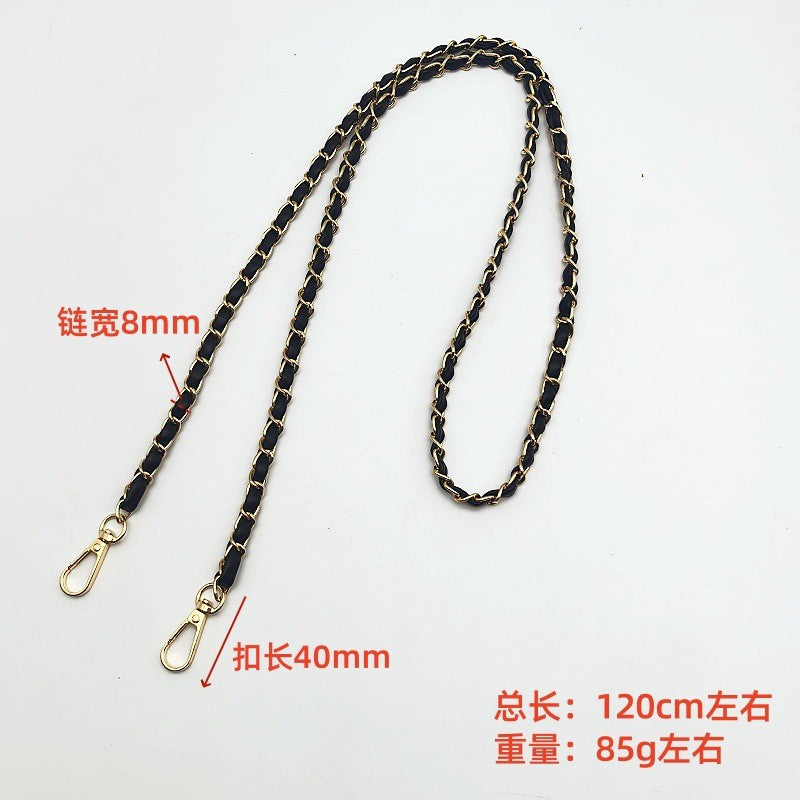 120cm- PU Leather Woven Chain Strap | Crossbody Bag Chain Replacement | Tali / Rantai Bag | Handbag Sling Bag Strap