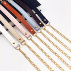 115cm- PU Leather Bag Strap Replacement | Shoulder & Crossbody Strap | Chain Handbag Strap | Tali / Rantai Bag Wanita
