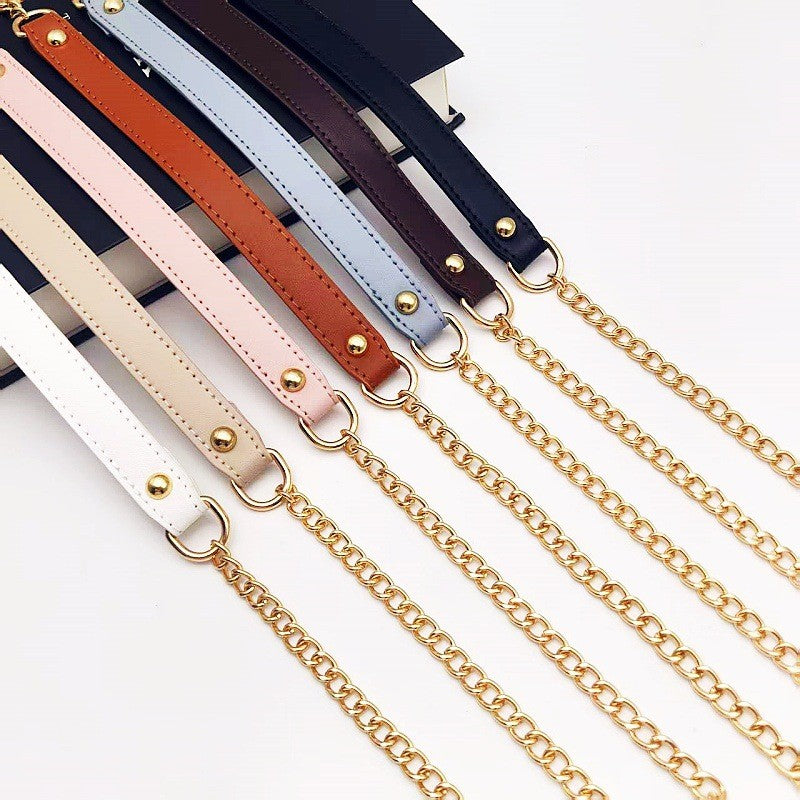115cm- PU Leather Bag Strap Replacement | Shoulder & Crossbody Strap | Chain Handbag Strap | Tali / Rantai Bag Wanita