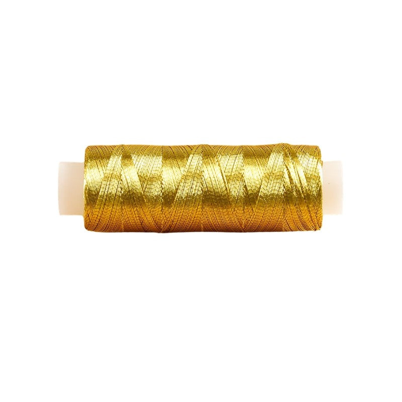 DIY Metallic Gold Silver Sewing Thread | Embroidery Thread for Quilting Hand Sewing Craft | Benang Sulam Emas