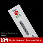 2pairs- 36cm Stainless Steel Straight Knitting Needles | Jarum Kait | Sweater Needle