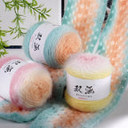 100g- Honey Series Fancy Yarn – Hand-Dyed Soft Wool Blend for Knitting & Crochet Yarn| Benang Kait | 十刻雪宝同款蜜糖系列长段染毛线