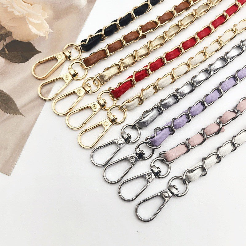 120cm- PU Leather Woven Chain Strap | Crossbody Bag Chain Replacement | Tali / Rantai Bag | Handbag Sling Bag Strap