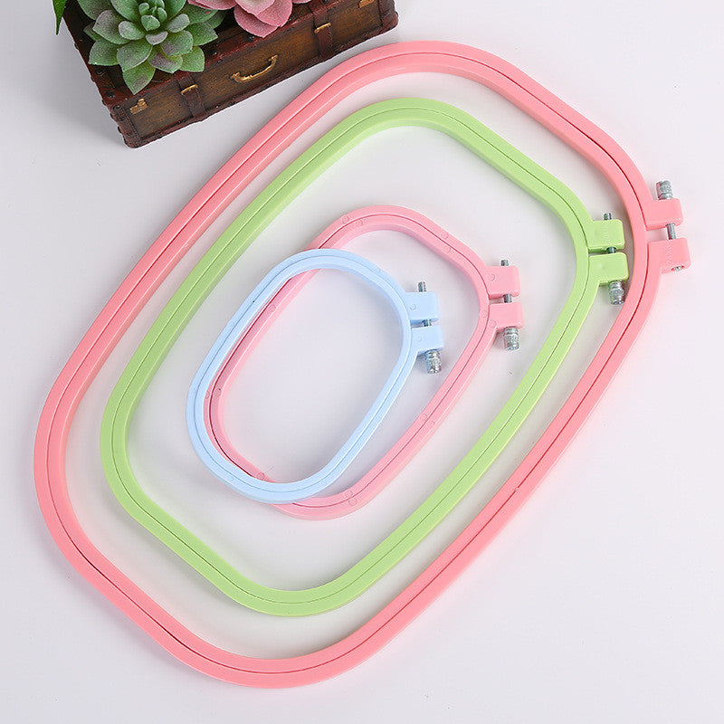 Rectangle Embroidery Hoop Frame | Cross Stitch Frame | Bingkai Sulaman / Aksesori Sulaman | Plastic Hoop