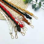 52cm- Braided PU Leather Bag Handle | Short Handbag Strap | DIY Tote Handle | Tali/ Rantai Beg / Handle Bag Replacement