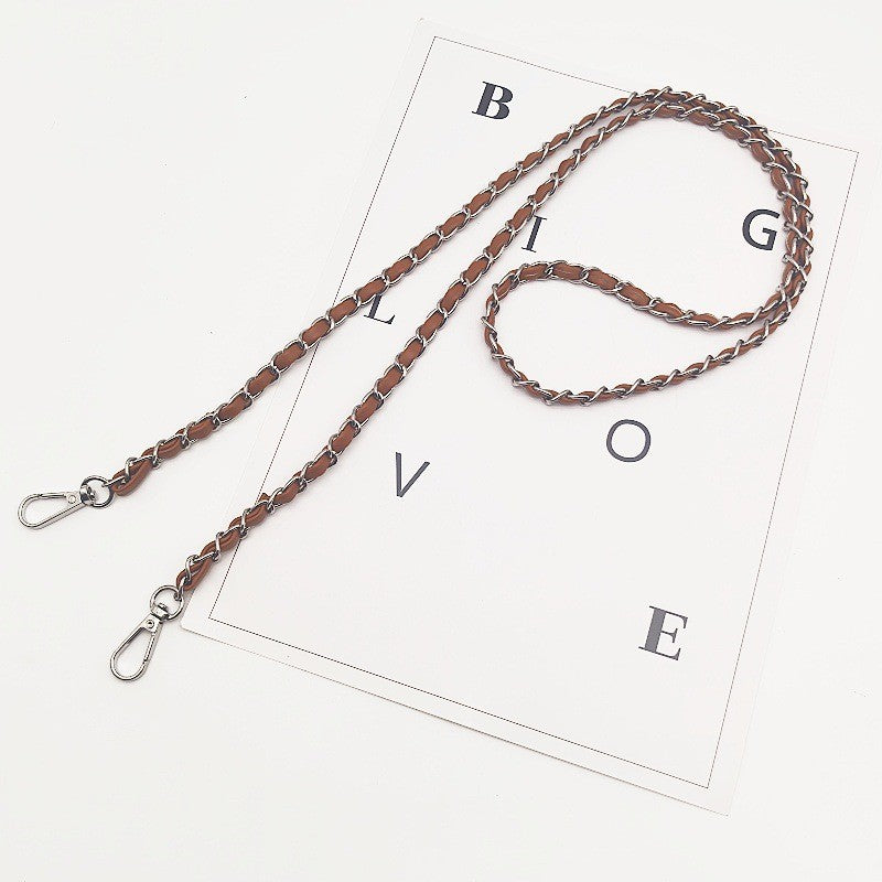 120cm- PU Leather Woven Chain Strap | Crossbody Bag Chain Replacement | Tali / Rantai Bag | Handbag Sling Bag Strap
