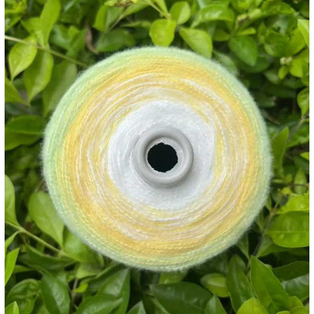 500g- Gradient Cake Yarn 3ply Soft Velvet Yarn for DIY Crochet Blankets, Shawls & Scarves | Benang Kait 渐变七星毯子3股优鹿绒毛线