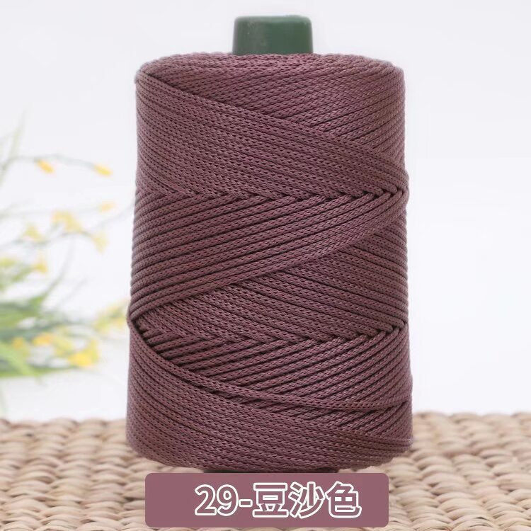 3mm Benang PP Siap Gulung | Benang Nylon Crochet | Tali PP / Bag Crochet Yarn/ PP Rope/ Bag Yarn/ Benang Tali Nylon