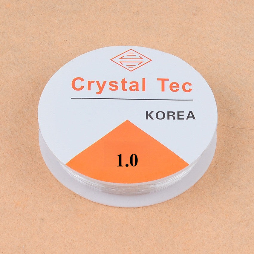 Transparent Elastic Crystal Beading Cord | DIY Jewelry String | Stretch Bead Cord for Bracelets & Necklaces | 0.4–1.0 mm