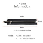 28cm PU Leather Zipper for crochet Bag- Woven Bag Hardware Sewing PU Leather Zipper