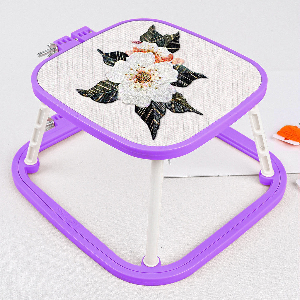 Adjustable Table Embroidery Hoop Stand | Double Layer ABS Embroidery Frame | Bingkai Sulaman Meja | Cross Stitch Stand