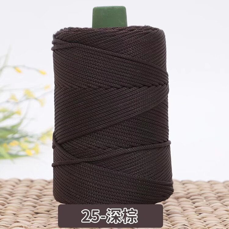3mm Benang PP Siap Gulung | Benang Nylon Crochet | Tali PP / Bag Crochet Yarn/ PP Rope/ Bag Yarn/ Benang Tali Nylon