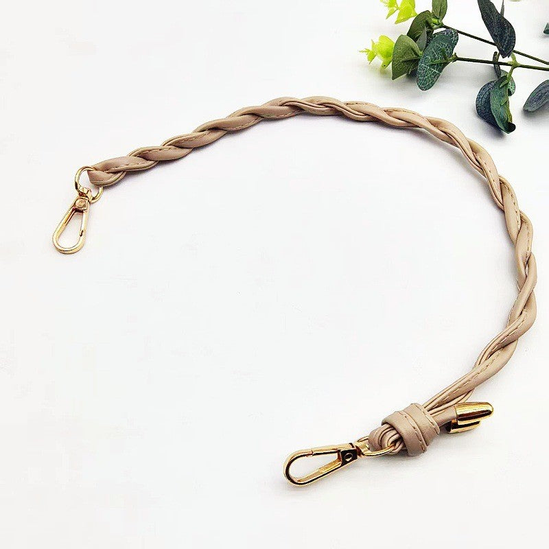 52cm- Braided PU Leather Bag Handle | Short Handbag Strap | DIY Tote Handle | Tali/ Rantai Beg / Handle Bag Replacement