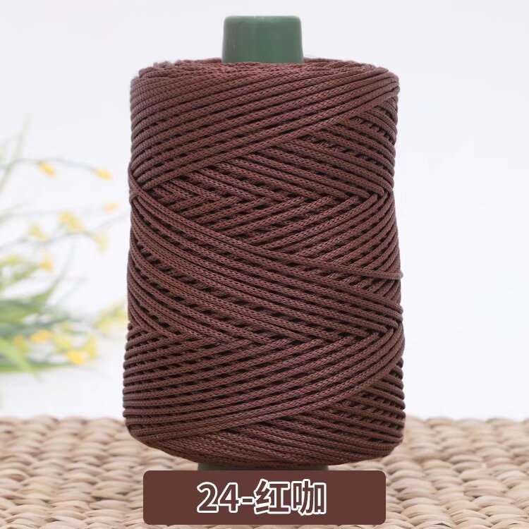 3mm Benang PP Siap Gulung | Benang Nylon Crochet | Tali PP / Bag Crochet Yarn/ PP Rope/ Bag Yarn/ Benang Tali Nylon