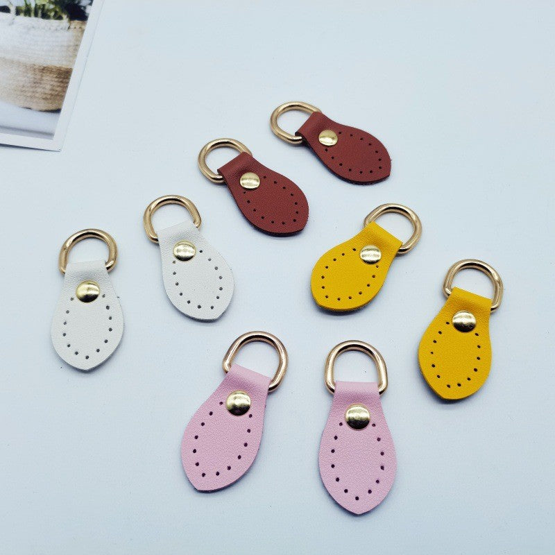 PU Leather D-Ring Strap Connector (Pair) | DIY Bag Hardware | Sew-On Bag Loop | Tali Beg Aksesori
