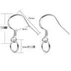10pcs- Earring Hooks DIY Jewelry Findings for Handmade Earrings Making Accessories | Ear Hook Subang Emasculate