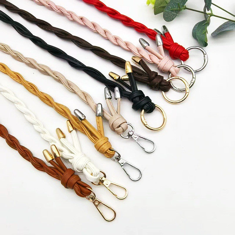 52cm- Braided PU Leather Bag Handle | Short Handbag Strap | DIY Tote Handle | Tali/ Rantai Beg / Handle Bag Replacement