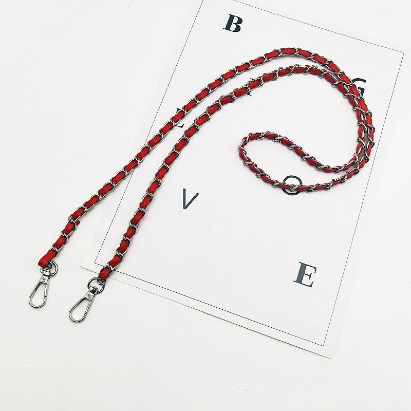 120cm- PU Leather Woven Chain Strap | Crossbody Bag Chain Replacement | Tali / Rantai Bag | Handbag Sling Bag Strap