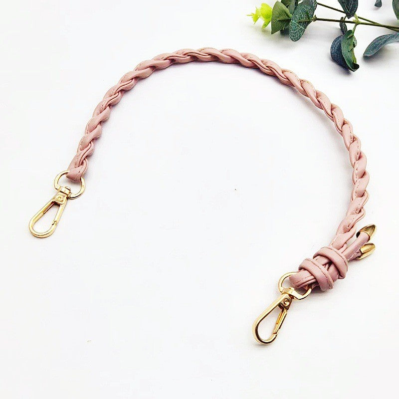 52cm- Braided PU Leather Bag Handle | Short Handbag Strap | DIY Tote Handle | Tali/ Rantai Beg / Handle Bag Replacement