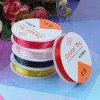 Transparent Elastic Crystal Beading Cord | DIY Jewelry String | Stretch Bead Cord for Bracelets & Necklaces | 0.4–1.0 mm