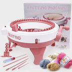 48 Needles Knitting Machine for Kids | Round Loom DIY Weaving Toy | Scarf Hat Socks Maker Kit | Crochet Craft Set