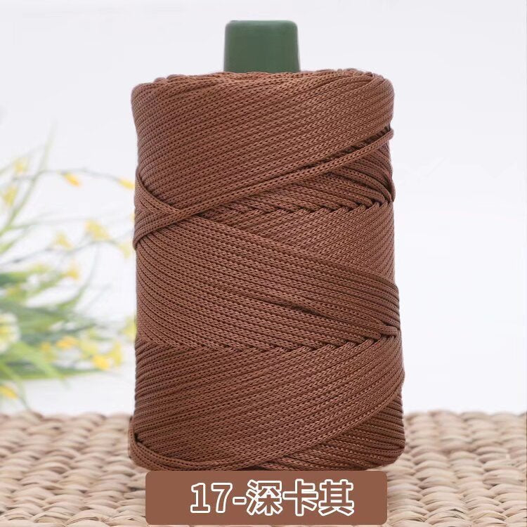 3mm Benang PP Siap Gulung | Benang Nylon Crochet | Tali PP / Bag Crochet Yarn/ PP Rope/ Bag Yarn/ Benang Tali Nylon