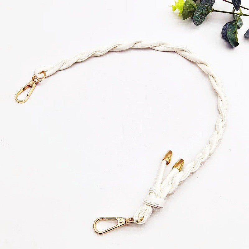 52cm- Braided PU Leather Bag Handle | Short Handbag Strap | DIY Tote Handle | Tali/ Rantai Beg / Handle Bag Replacement