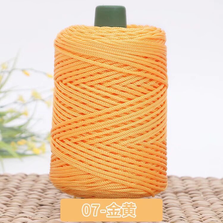 3mm Benang PP Siap Gulung | Benang Nylon Crochet | Tali PP / Bag Crochet Yarn/ PP Rope/ Bag Yarn/ Benang Tali Nylon