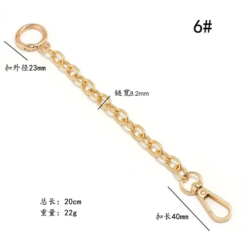 20cm Metal Bag Chain Extender | Replacement Strap Extension for Handbags | Adjustable Length Add-On Chain