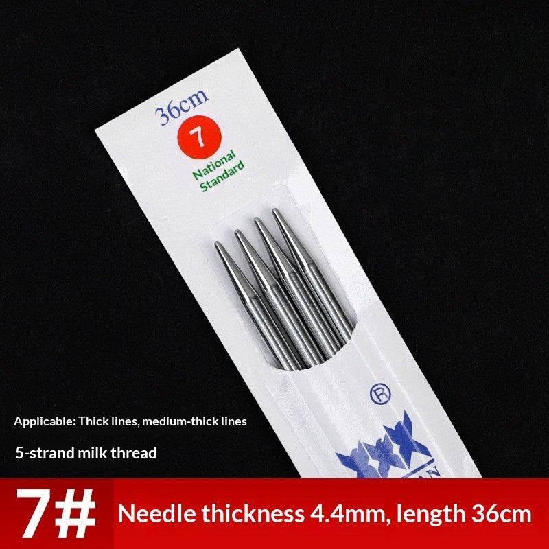2pairs- 36cm Stainless Steel Straight Knitting Needles | Jarum Kait | Sweater Needle