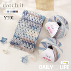 100g- Soft Gradient Yarn for Crochet & Knitting Scarf, Sweater, Blanket | Benang Kait | 暖云团