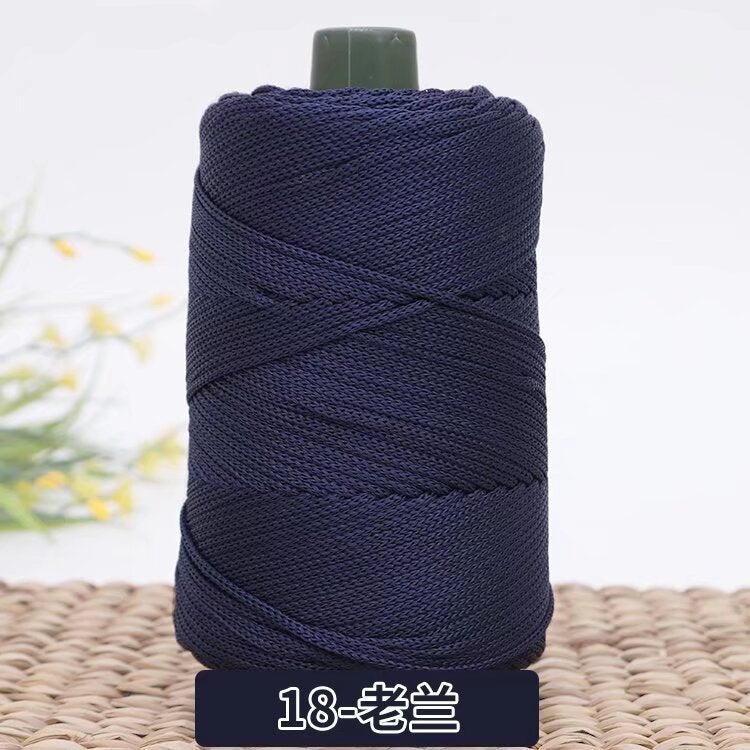 3mm Benang PP Siap Gulung | Benang Nylon Crochet | Tali PP / Bag Crochet Yarn/ PP Rope/ Bag Yarn/ Benang Tali Nylon