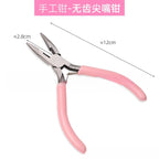 DIY Jewelry Making Mini Pliers | Needle Nose Round Nose Side Cutter for Beading Wire Craft Tool
