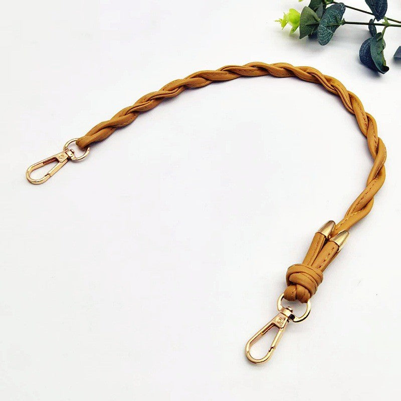 52cm- Braided PU Leather Bag Handle | Short Handbag Strap | DIY Tote Handle | Tali/ Rantai Beg / Handle Bag Replacement