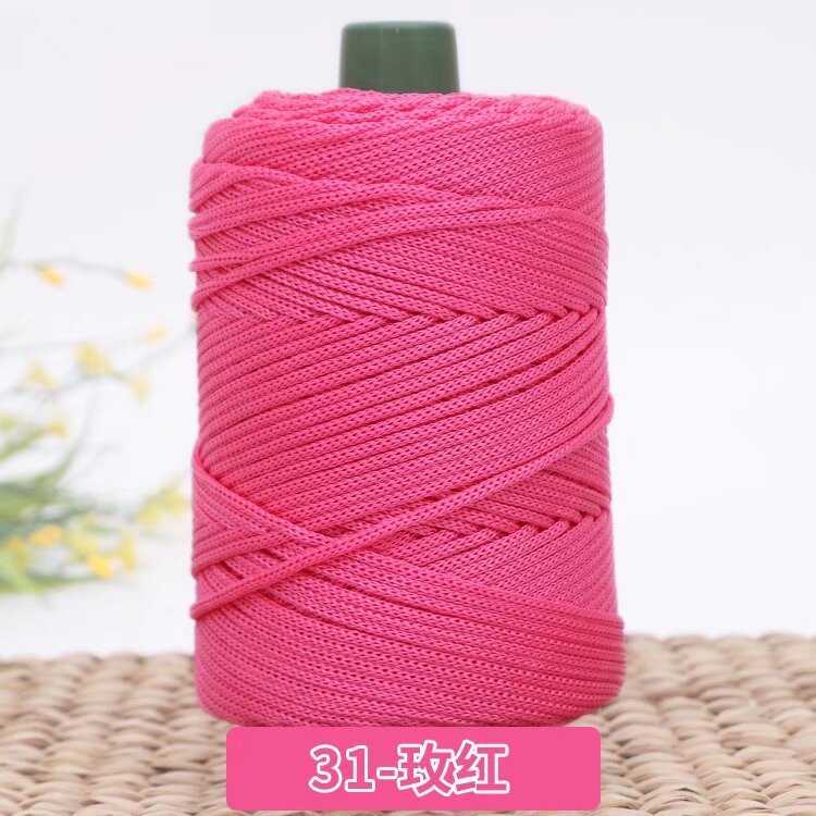 3mm Benang PP Siap Gulung | Benang Nylon Crochet | Tali PP / Bag Crochet Yarn/ PP Rope/ Bag Yarn/ Benang Tali Nylon