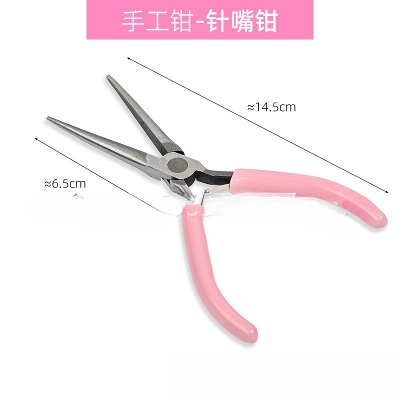 DIY Jewelry Making Mini Pliers | Needle Nose Round Nose Side Cutter for Beading Wire Craft Tool