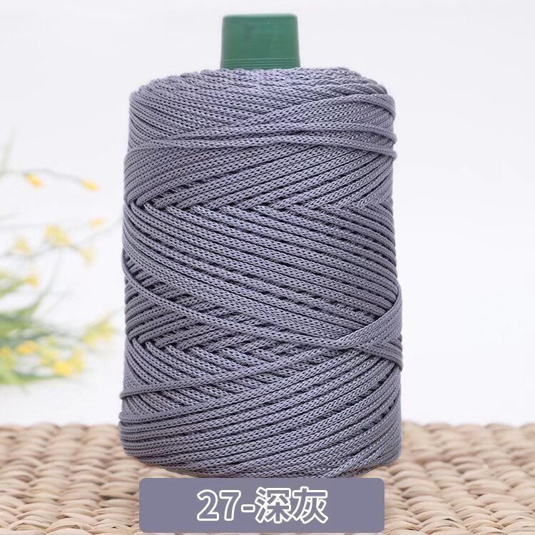 3mm Benang PP Siap Gulung | Benang Nylon Crochet | Tali PP / Bag Crochet Yarn/ PP Rope/ Bag Yarn/ Benang Tali Nylon
